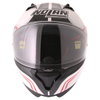 Nolan N87 Rapid N-Com 17 White Full Face Motorcycle Helmet Front                                                                                                                                                                                               