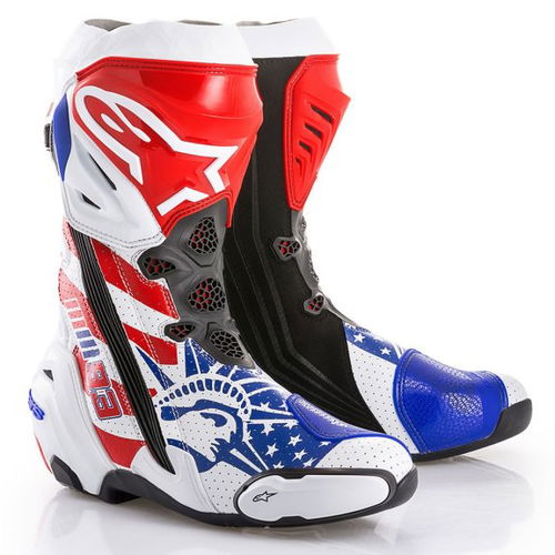 Alpinestars Supertech R Marquez Motorcycle Boots Pair                                                                                                                                                                                                          