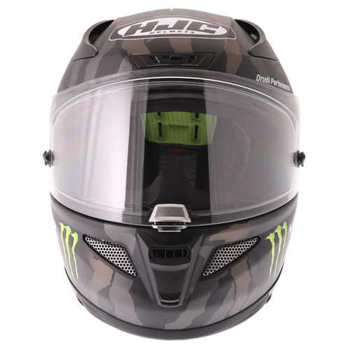 HJC RPHA 11 Monster Military Camo Full Face Motorcycle Helmet Front                                                                                                                                                                                            