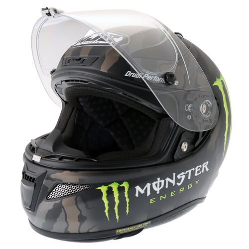 HJC RPHA 11 Monster Military Camo Full Face Motorcycle Helmet Open                                                                                                                                                                                             