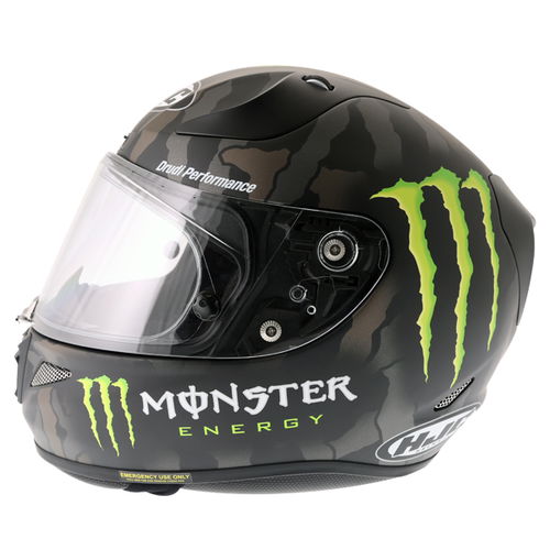HJC RPHA 11 Monster Military Camo Full Face Motorcycle Helmet Left Side                                                                                                                                                                                        
