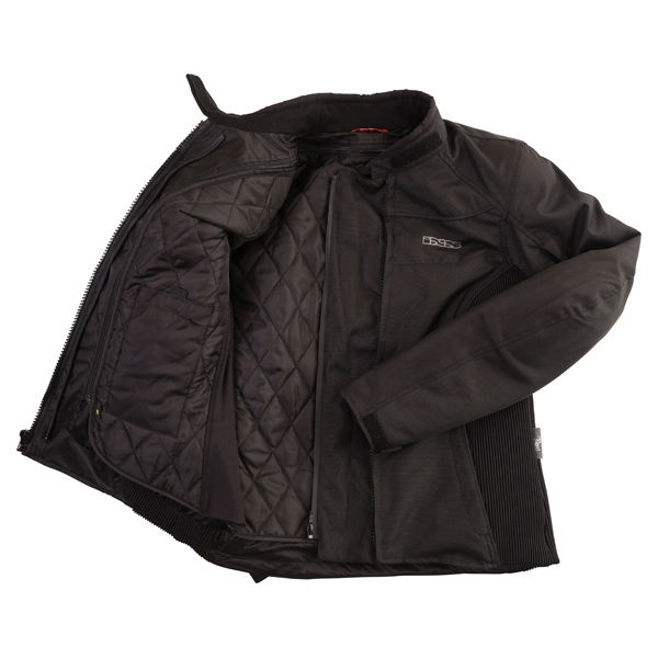 IXS Eveline Ladies Black Textile Motorcycle Jacket Inside                                                                                                                                                                                                      