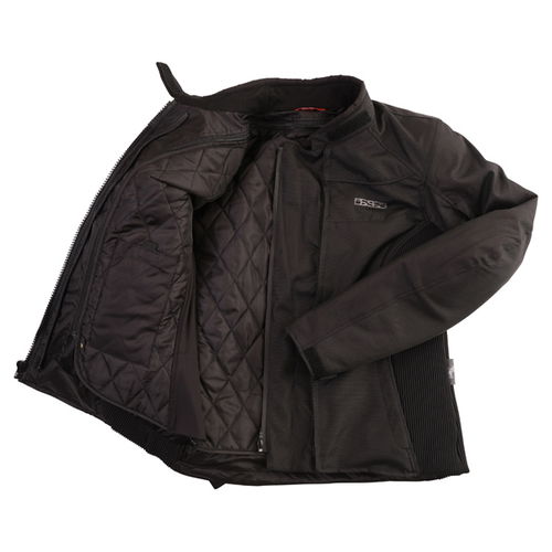 IXS Eveline Ladies Black Textile Motorcycle Jacket Inside                                                                                                                                                                                                      