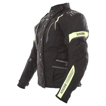 IXS Nemesis Ladies Black Yellow Textile Motorcycle Jacket Side                                                                                                                                                                                                 