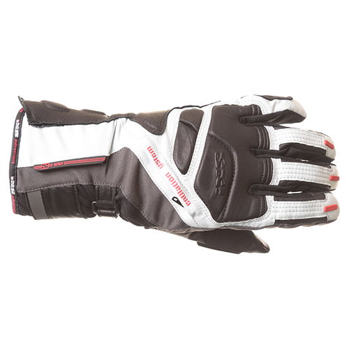IXS Adventure Grey Silver Black Motorcycle Gloves Back                                                                                                                                                                                                         