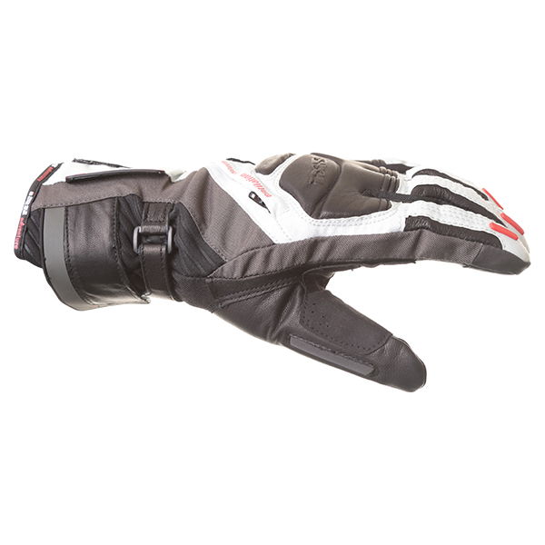 IXS Adventure Grey Silver Black Motorcycle Gloves Thumb side                                                                                                                                                                                                   