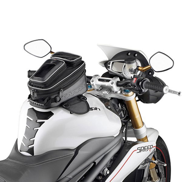 Kappa 5-7L Expandable Tank Bag In Situ                                                                                                                                                                                                                         