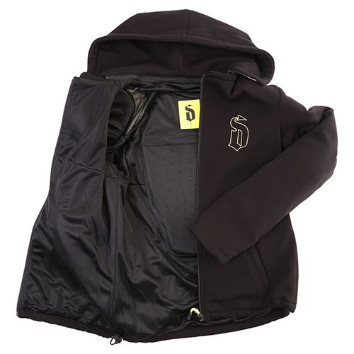 Draggin Black Motorcycle Hoodie Inside                                                                                                                                                                                                                         