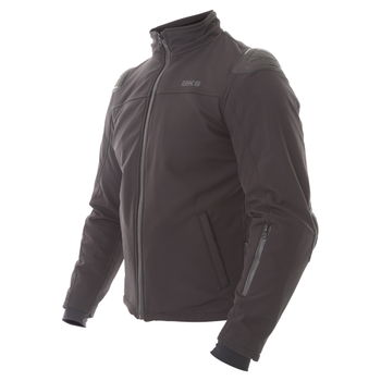 BKS Soft Shell Mens Black Textile Motorcycle Jacket Side                                                                                                                                                                                                       