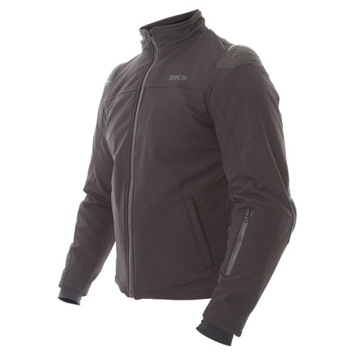 BKS Soft Shell Mens Black Textile Motorcycle Jacket Side                                                                                                                                                                                                       
