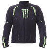 Alpinestars Juno Air Monster Mens Black Green Textile Motorcycle Jacket Front                                                                                                                                                                                  