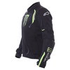 Alpinestars Juno Air Monster Mens Black Green Textile Motorcycle Jacket Side                                                                                                                                                                                   