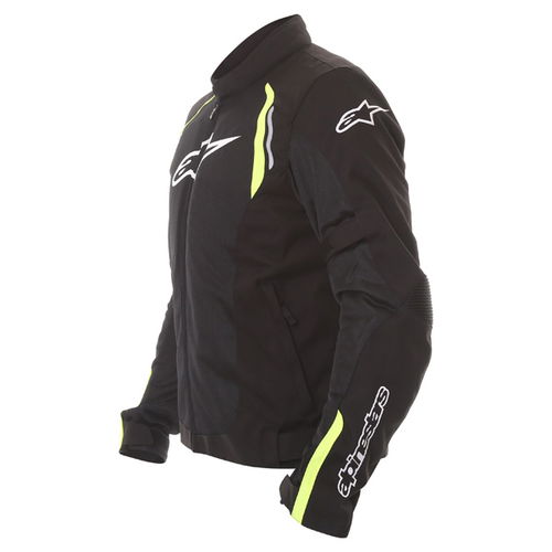 Alpinestars AST Air Mens Black Fluo Yellow Textile Motorcycle Jacket Side                                                                                                                                                                                      