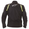 Alpinestars AST Air Mens Black Fluo Yellow Textile Motorcycle Jacket Back                                                                                                                                                                                      