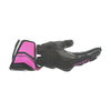 Alpinestars SP-8 V2 Ladies Black White Fuchsia Motorcycle Gloves Little finger side                                                                                                                                                                            