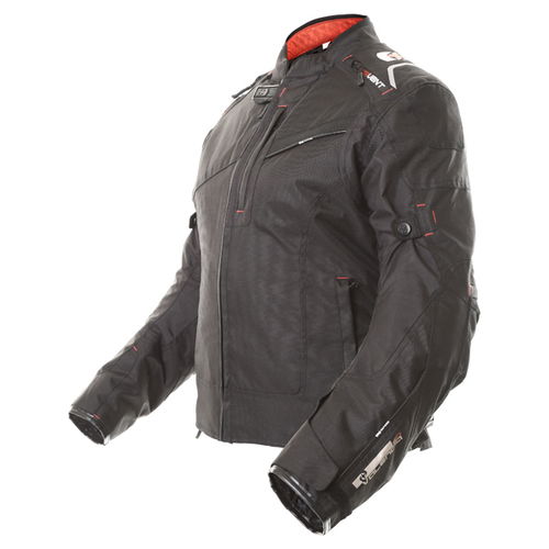 Oxford Products Valencia 2 Short Ladies Black Textile Motorcycle Jacket Side                                                                                                                                                                                   