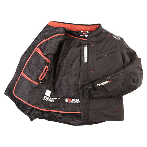 Oxford Products Valencia 2 Short Ladies Black Textile Motorcycle Jacket Inside                                                                                                                                                                                 