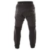 Frank Thomas Stealth Black Leather Motorcycle Jeans Rear                                                                                                                                                                                                       
