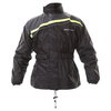 Frank Thomas Dallas Black Yellow Waterproof Over Jacket Front                                                                                                                                                                                                  