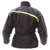 Frank Thomas Dallas Black Yellow Waterproof Over Jacket Back                                                                                                                                                                                                   