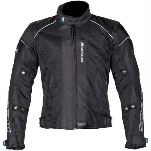 Spada Air Pro Black Motorcycle Jacket Front                                                                                                                                                                                                                    