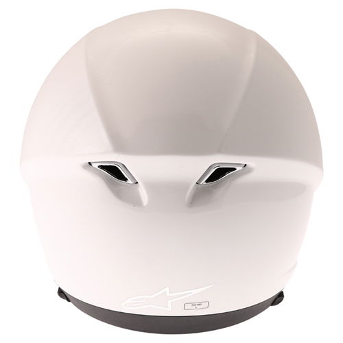 Alpinestars Novus White Open Face Motorcycle Helmet Back                                                                                                                                                                                                       