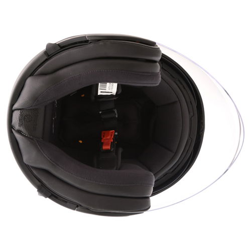 Alpinestars Novus White Open Face Motorcycle Helmet Inside                                                                                                                                                                                                     