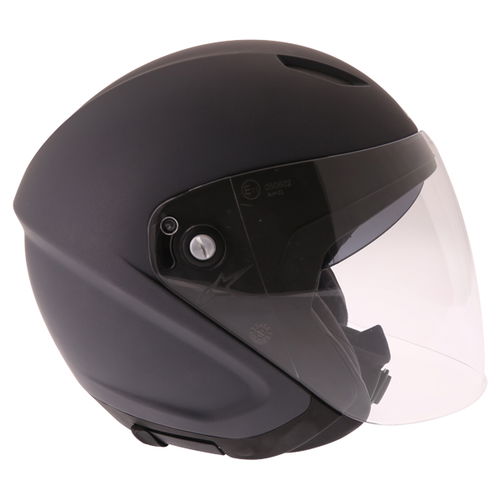 Alpinestars Novus Matt Black Open Face Motorcycle Helmet Right Side                                                                                                                                                                                            