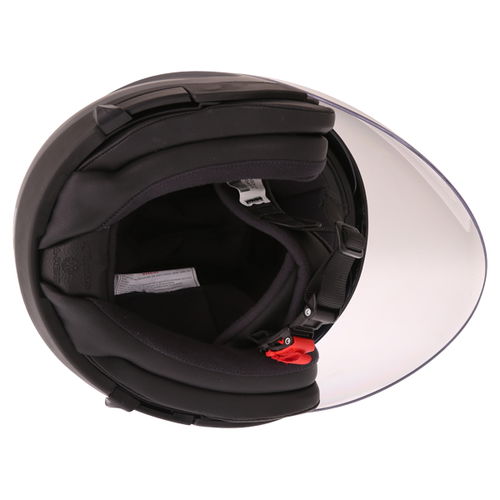 Alpinestars Novus Matt Black Open Face Motorcycle Helmet Inside                                                                                                                                                                                                