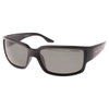 North Beach Pamona Black Green Lens Sunglasses Front Left                                                                                                                                                                                                      