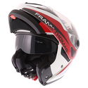 DV06 Flip Front Helmet White Red Blue