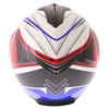Frank Thomas DV06 White Red Blue Flip Front Motorcycle Helmet Back                                                                                                                                                                                             