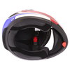 Frank Thomas DV06 White Red Blue Flip Front Motorcycle Helmet Inside                                                                                                                                                                                           