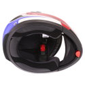 DV06 Flip Front Helmet White Red Blue