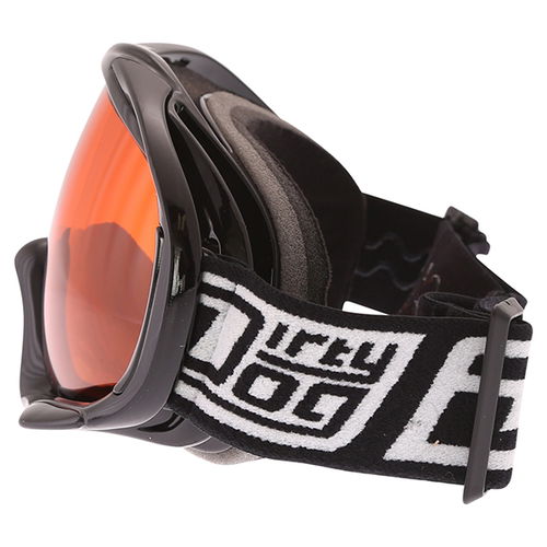 Dirty Dog MX Outrigger Black Orange Goggles Left Side                                                                                                                                                                                                          