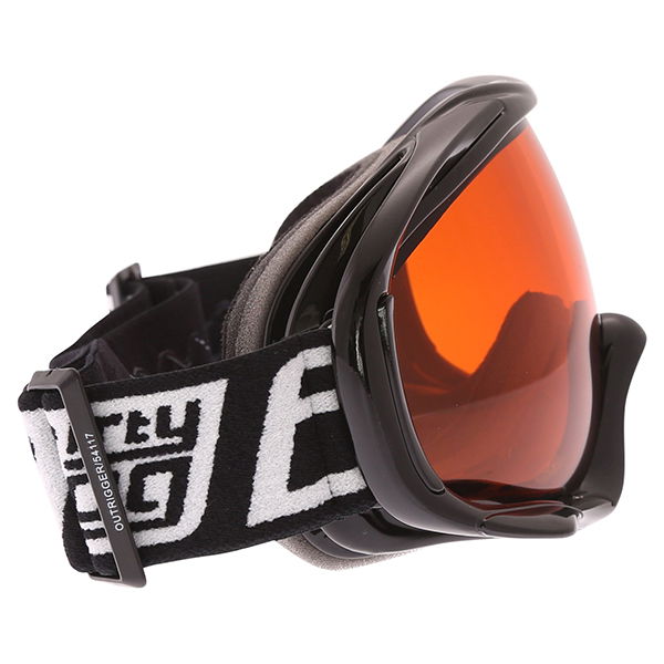 Dirty Dog MX Outrigger Black Orange Goggles Right Side                                                                                                                                                                                                         