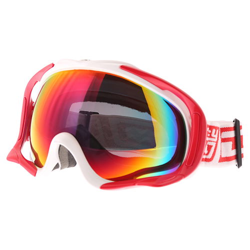 Dirty Dog MX Outrigger White Red Red Fusion Goggles Front Left                                                                                                                                                                                                 