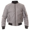 Spada Airforce 1 Mens Silver Textile Motorcycle Jacket Front                                                                                                                                                                                                   
