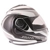Frank Thomas DV06 White Black Grey Flip Front Motorcycle Helmet Right Side                                                                                                                                                                                     