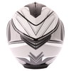 Frank Thomas DV06 White Black Grey Flip Front Motorcycle Helmet Back                                                                                                                                                                                           