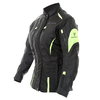 Frank Thomas Rose Ladies Black Yellow Textile Motorcycle Jacket Side                                                                                                                                                                                           
