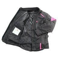 Rose Ladies Jacket Black Pink