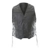 Frank Thomas BGT Black Leather Waistcoat Front                                                                                                                                                                                                                 