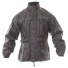 Frank Thomas BGT Ladies Black Motorcycle Rain Jacket Front                                                                                                                                                                                                     