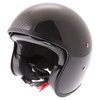 Frank Thomas Carbon 363 Black Open Face Motorcycle Helmet Front Left                                                                                                                                                                                           
