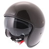 Frank Thomas Carbon 363 Black Open Face Motorcycle Helmet With Sun Visor                                                                                                                                                                                       