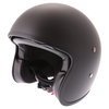 Frank Thomas Carbon 363 Matt Black Open Face Motorcycle Helmet Front Left                                                                                                                                                                                      