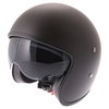 Frank Thomas Carbon 363 Matt Black Open Face Motorcycle Helmet With Sun Visor                                                                                                                                                                                  