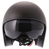 Frank Thomas Carbon 363 Matt Black Open Face Motorcycle Helmet Front                                                                                                                                                                                           