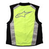 Alpinestars Flare Hi Vis Black Fluo Yellow Vest Back                                                                                                                                                                                                           